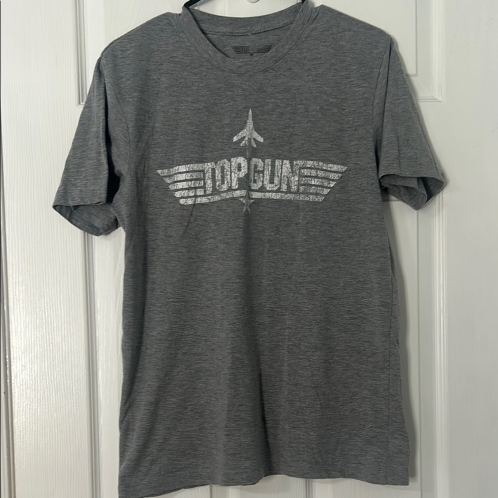 Top Gun Gray Short Sleeve Tee